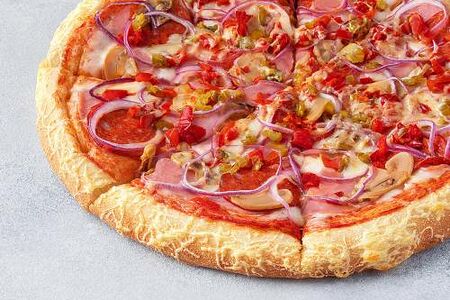 Пицца Дракон на толстом с сыром