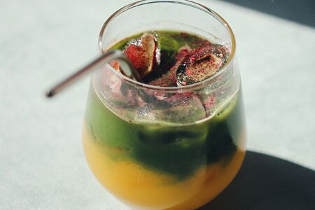 Лимонад матча-манго