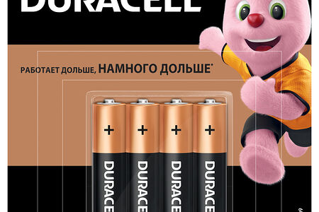 Батарейка Duracell Aaa lr03 Duracell 4шт