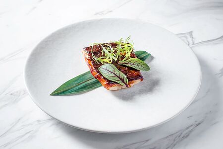 Стейк из черной трески с мисо