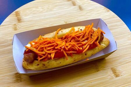 Хот-дог с куриной сосиской