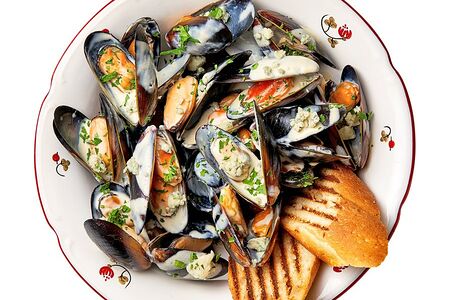 Мидии Голубой сыр