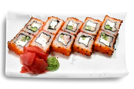 Ролл Калифорния с креветкой