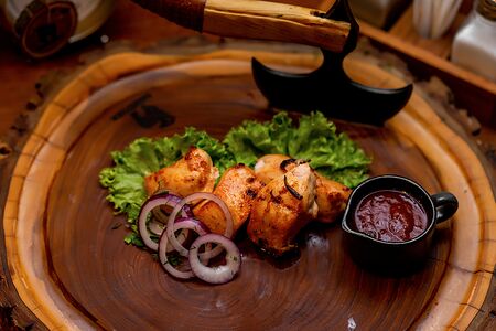 Шашлык из куриного филе