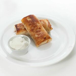 Блинчики с мясом и сметаной