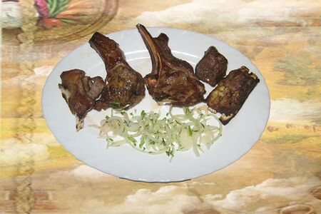 Шашлык из баранины на кости