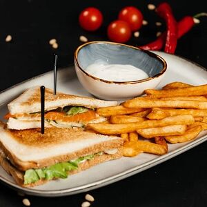 Сэндвич с лососем