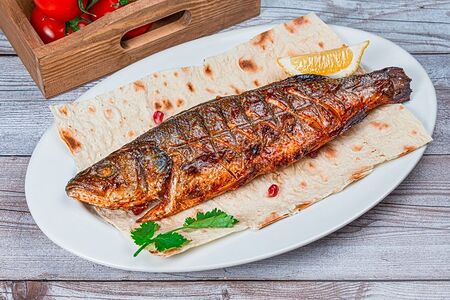 Сибас на углях