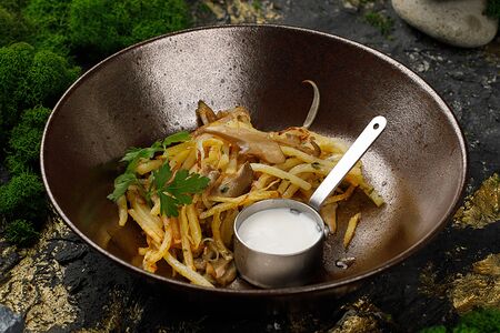 Картофель жареный с грибами