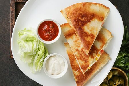 Кесадилья с грибами