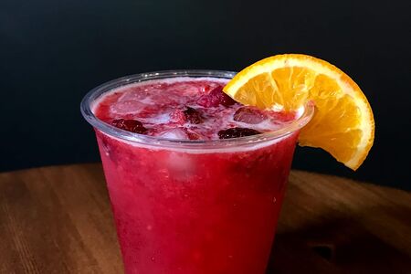 Лимонад Вишня-кокос собственного приготовления