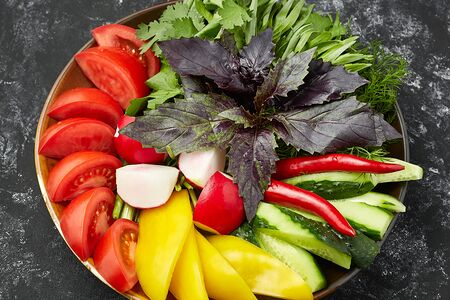 Овощная тарелка