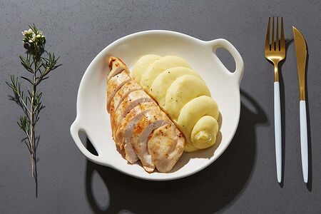 Куриная грудка с пюре