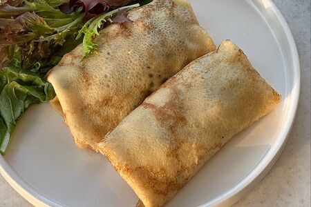 Блины с курицей и грибами