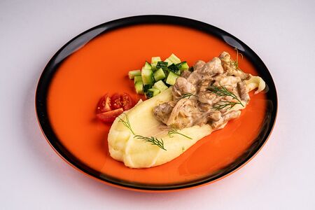 Бефстроганов с индейкой