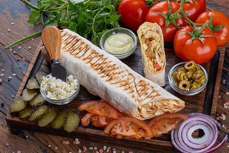 Вегетарианская шаурма с фалафелем L