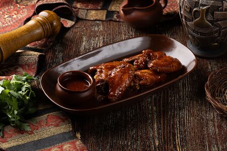 Куриные крылья барбекю