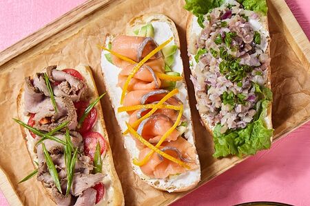 Tapas с ростбифом