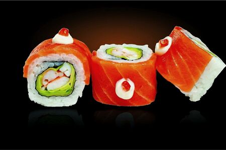 Ролл Аляска с креветкой