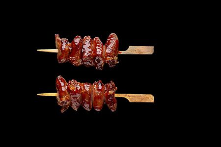 Шашлычок из куриных сердечек