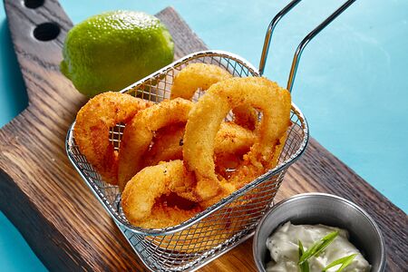 Кольца кальмара в кляре