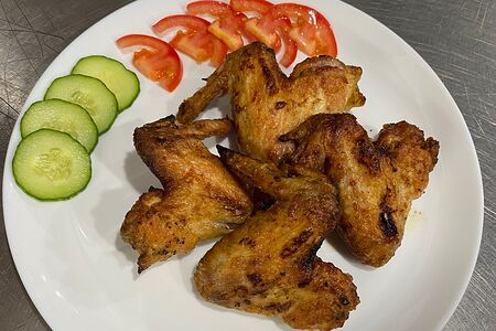 Куриные крылья на мангале