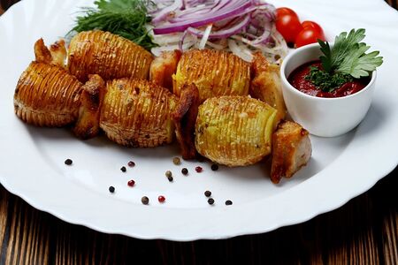 Картофель на мангале