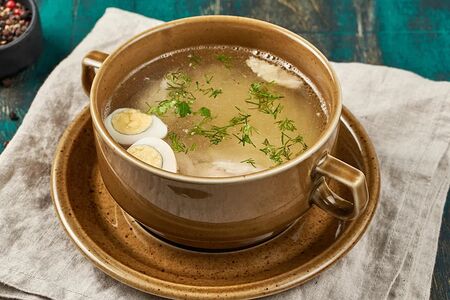 Куриный суп с домашней лапшой