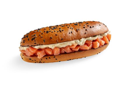 Сэндвич с красной рыбой