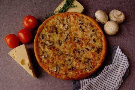 Пицца Курица с грибами