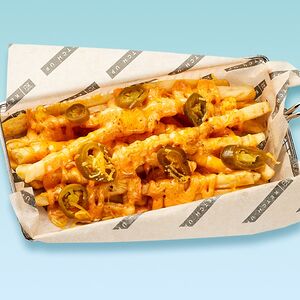 Острый картофель с сыром и перцем халапеньо