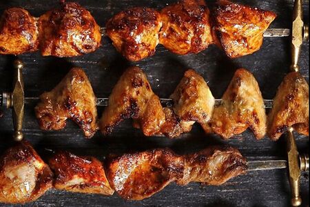 Шашлык из куриной мякоти