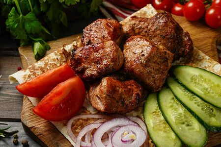 Шашлык из свиной шеи 