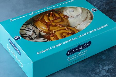 Набор СиннаПак, шесть мини булочек ассорти