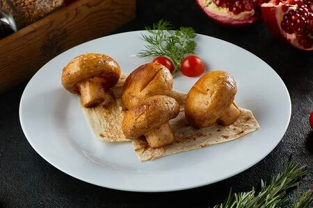 Шампиньоны на мангале