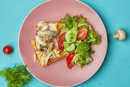 Картофельная вафля с жульеном