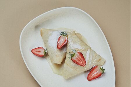 Блины с бананом и шоколадом