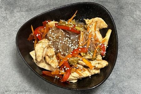 Фунчоза с курицей