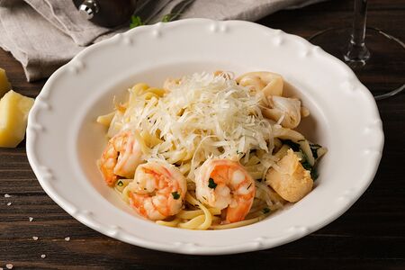 Лингвини с морепродуктами