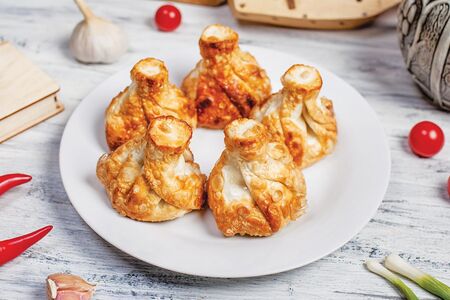 Хинкали жареные свинина-говядина