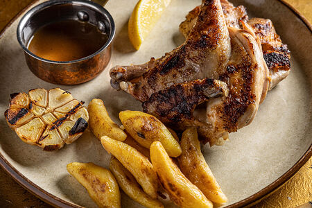 Лимонный цыплёнок с картофелем