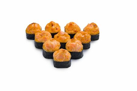 Запеченный острый с лососем