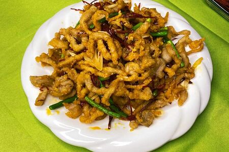 Свинина соломкой