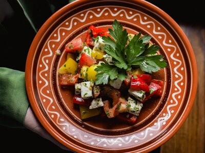 Салат с брынзой