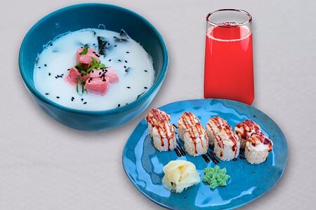 Обед Горячий лосось