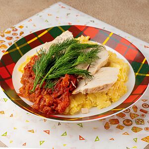 Пюре с курицей