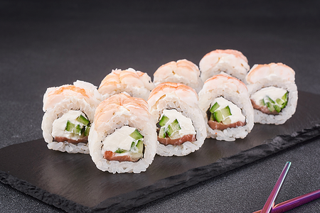 Ролл Аляска с крeветкой