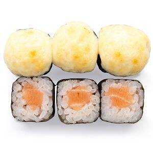 Запеченный мини-ролл с лососем