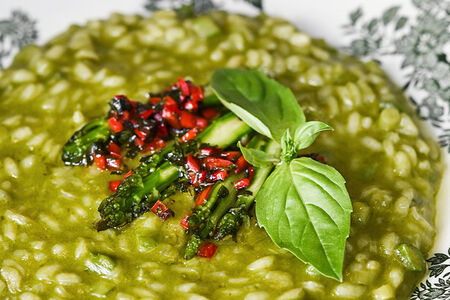 Ризотто со спаржей