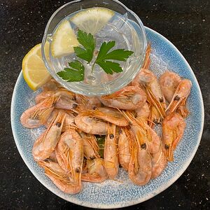 Креветки отварные